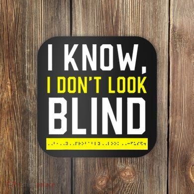 Braille Blind Awareness Visually Impaired Disability Coaster