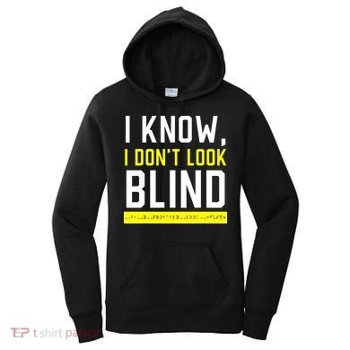 Braille Blind Awareness Visually Impaired Disability Women's Hoodie