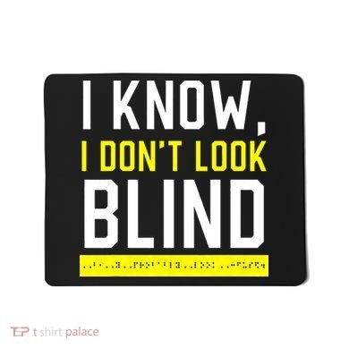 Braille Blind Awareness Visually Impaired Disability Mousepad
