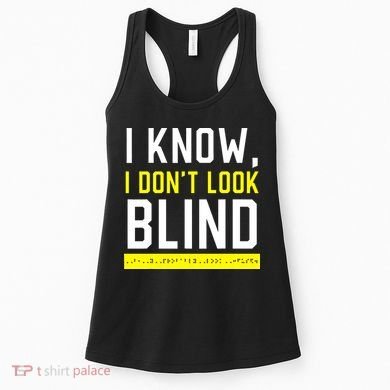 Braille Blind Awareness Visually Impaired Disability Women's Tank Top