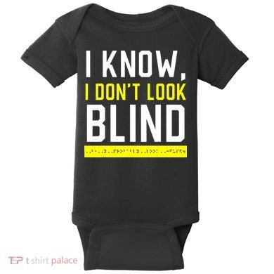 Braille Blind Awareness Visually Impaired Disability Baby Bodysuit