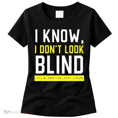 Braille Blind Awareness Visually Impaired Disability Women's T-Shirt