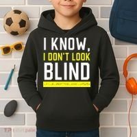 Braille Blind Awareness Visually Impaired Disability Kids Hoodie thumb 2