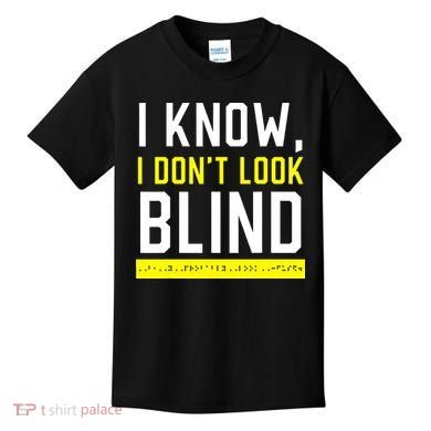 Braille Blind Awareness Visually Impaired Disability Kids T-Shirt