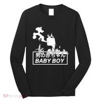 Baby Boy Aesthetic Vaporwave Anime Long Sleeve Shirt thumb 0