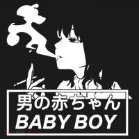 Baby Boy Aesthetic Vaporwave Anime Long Sleeve Shirt thumb 2