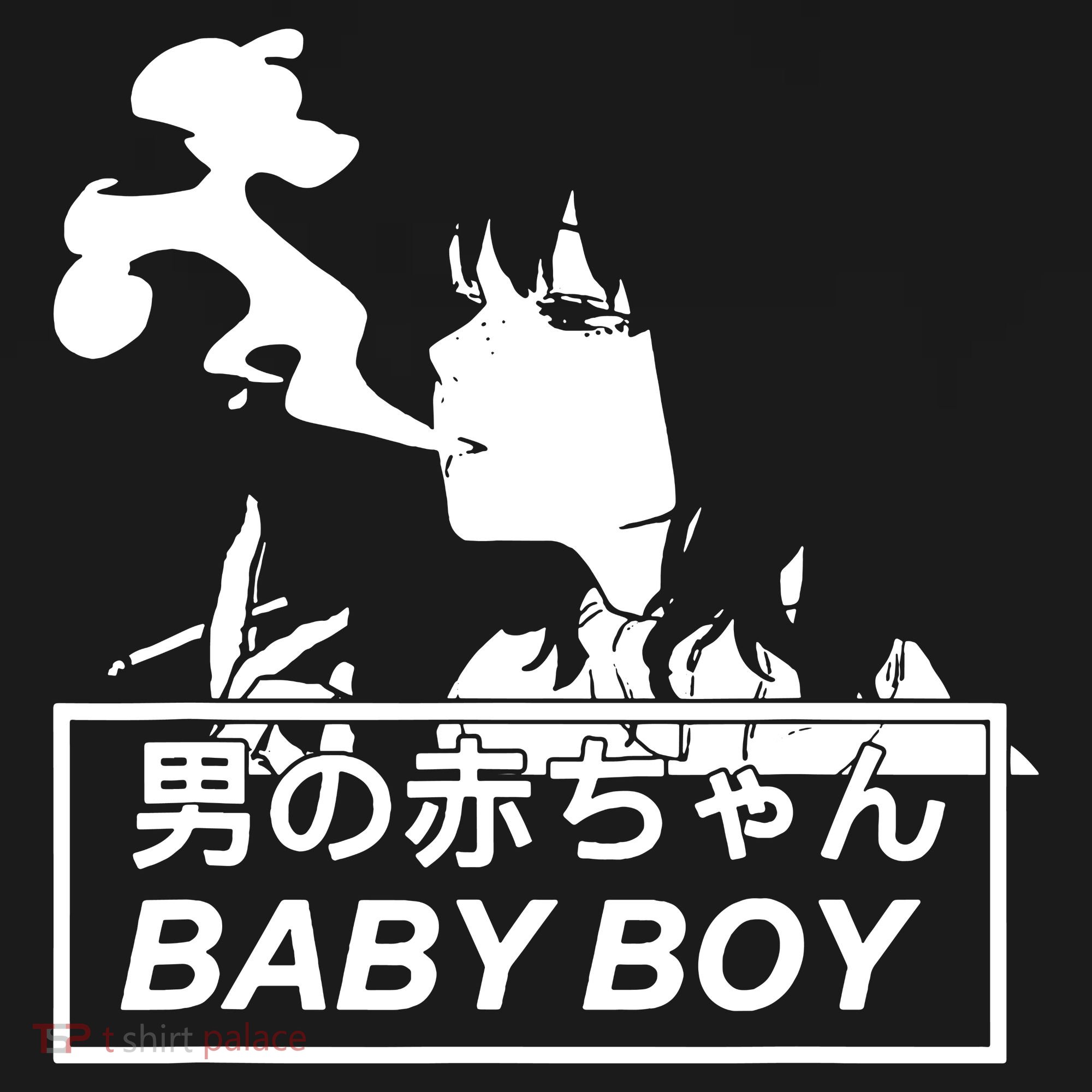 Baby Boy Aesthetic Vaporwave Anime Long Sleeve Shirt