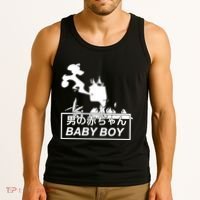 Baby Boy Aesthetic Vaporwave Anime Tank Top thumb 3