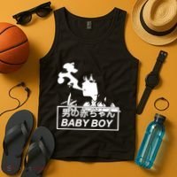 Baby Boy Aesthetic Vaporwave Anime Tank Top thumb 4