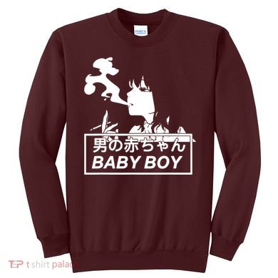 Baby Boy Aesthetic Vaporwave Anime Sweatshirt