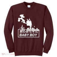 Baby Boy Aesthetic Vaporwave Anime Sweatshirt thumb 0