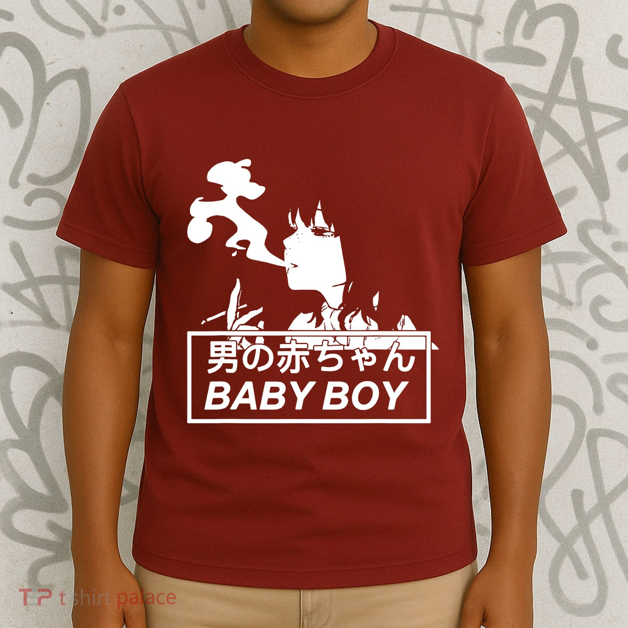 Baby Boy Aesthetic Vaporwave Anime T-Shirt