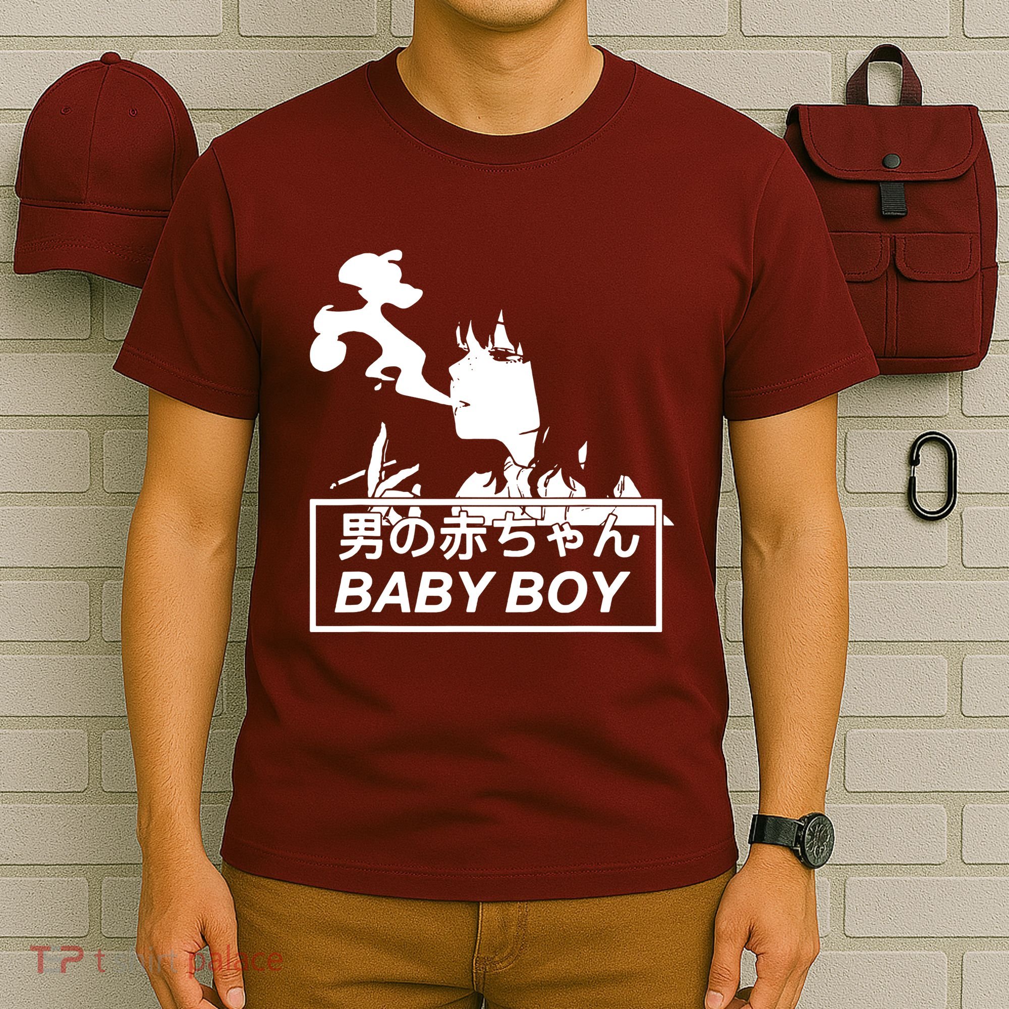 Baby Boy Aesthetic Vaporwave Anime T-Shirt