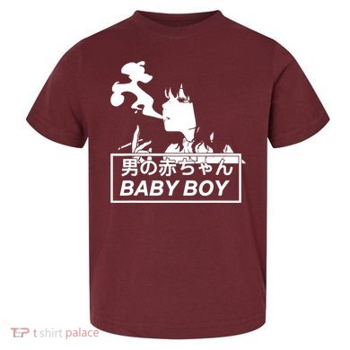 Baby Boy Aesthetic Vaporwave Anime Toddler T-Shirt