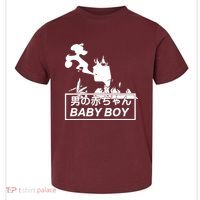 Baby Boy Aesthetic Vaporwave Anime Toddler T-Shirt thumb 0