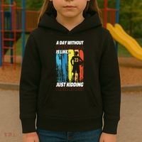 Basketball Bball A Day Without Basketball Is Like... Just Kids Hoodie thumb 3