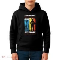 Basketball Bball A Day Without Basketball Is Like... Just Kids Hoodie thumb 4