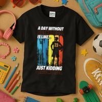 Basketball Bball A Day Without Basketball Is Like... Just Kids T-Shirt thumb 3