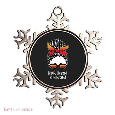 Black Blessed And Beautiful Hair Bun Ornament