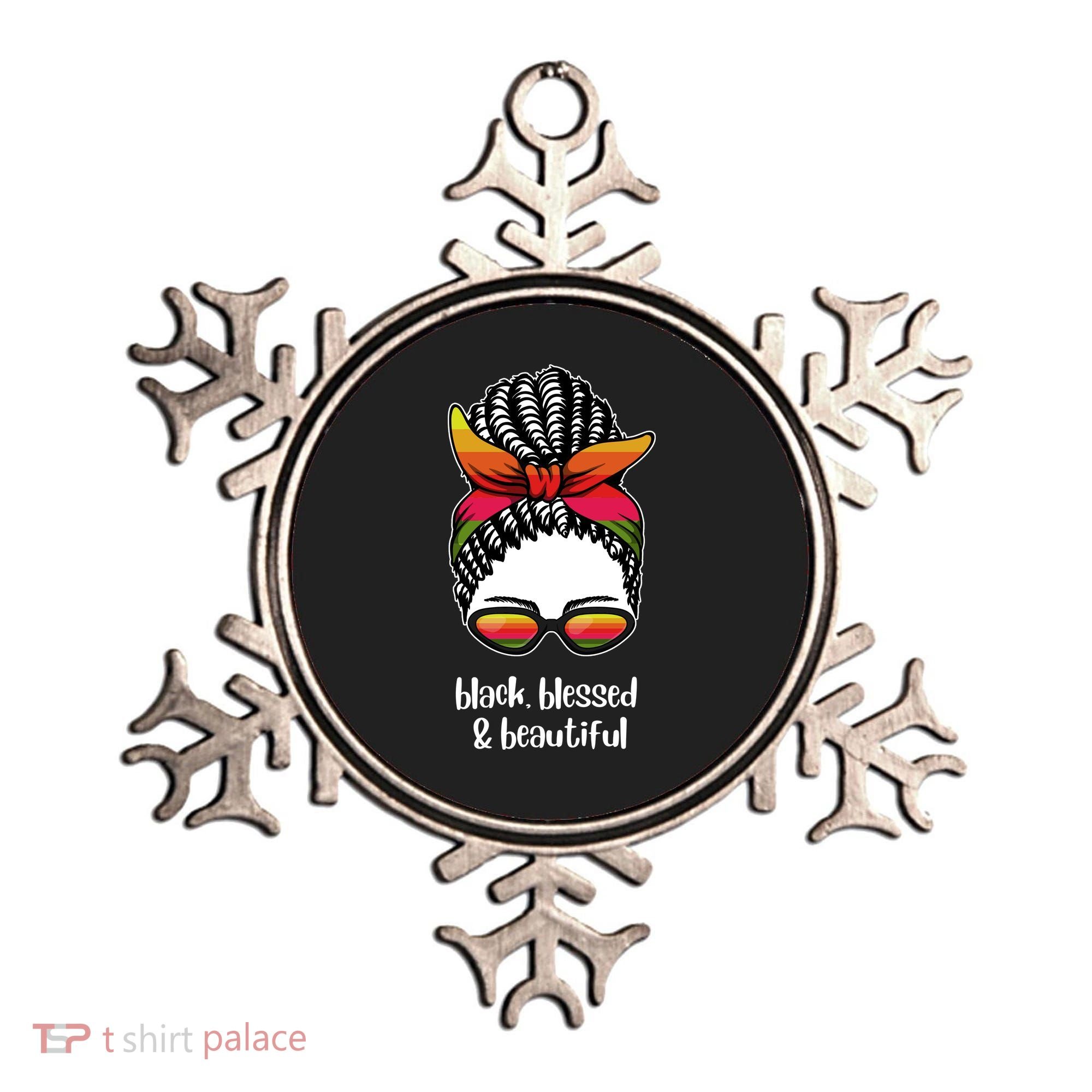 Black Blessed And Beautiful Hair Bun Ornament