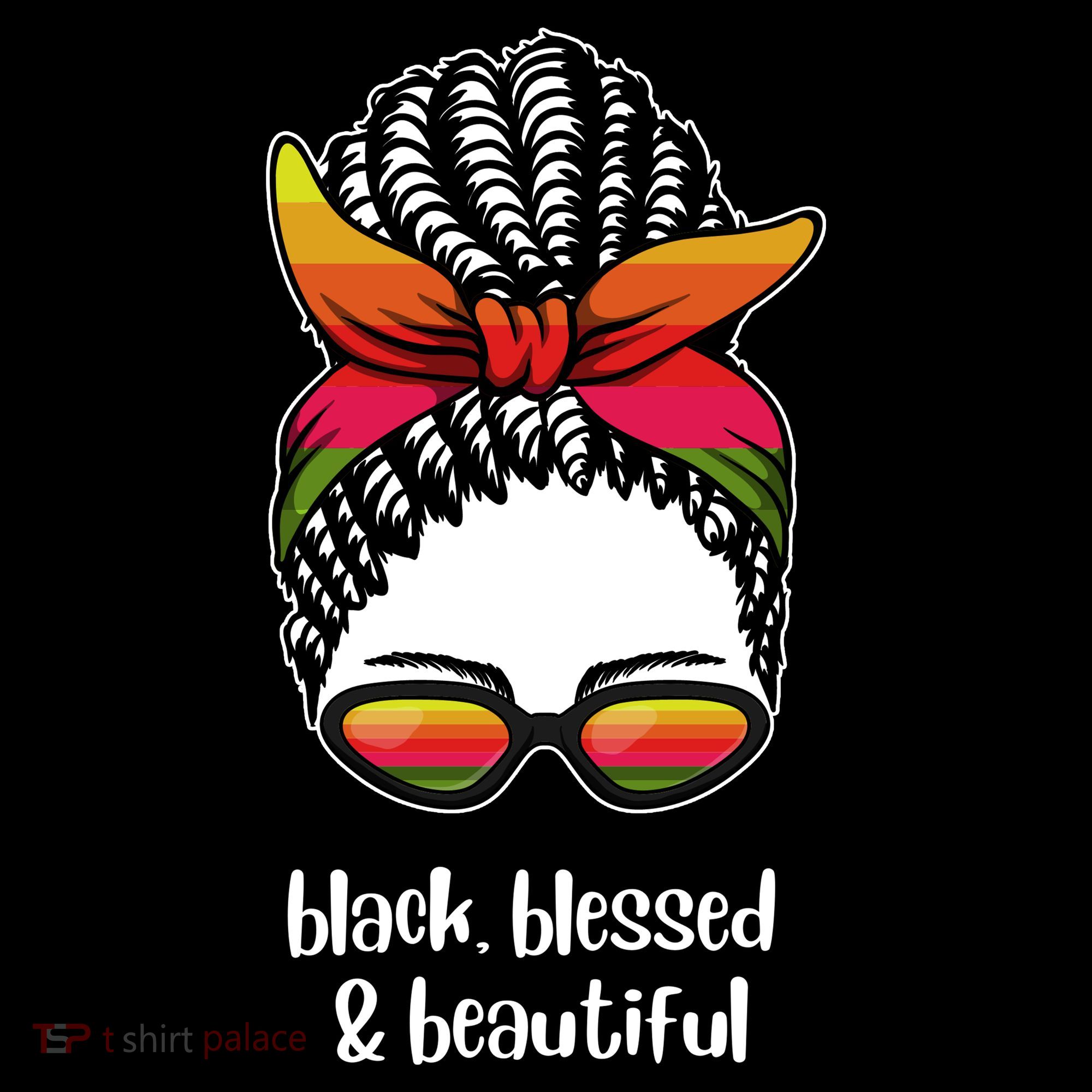 Black Blessed And Beautiful Hair Bun Baby Bodysuit