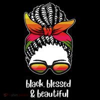 Black Blessed And Beautiful Hair Bun Toddler Hoodie thumb 2