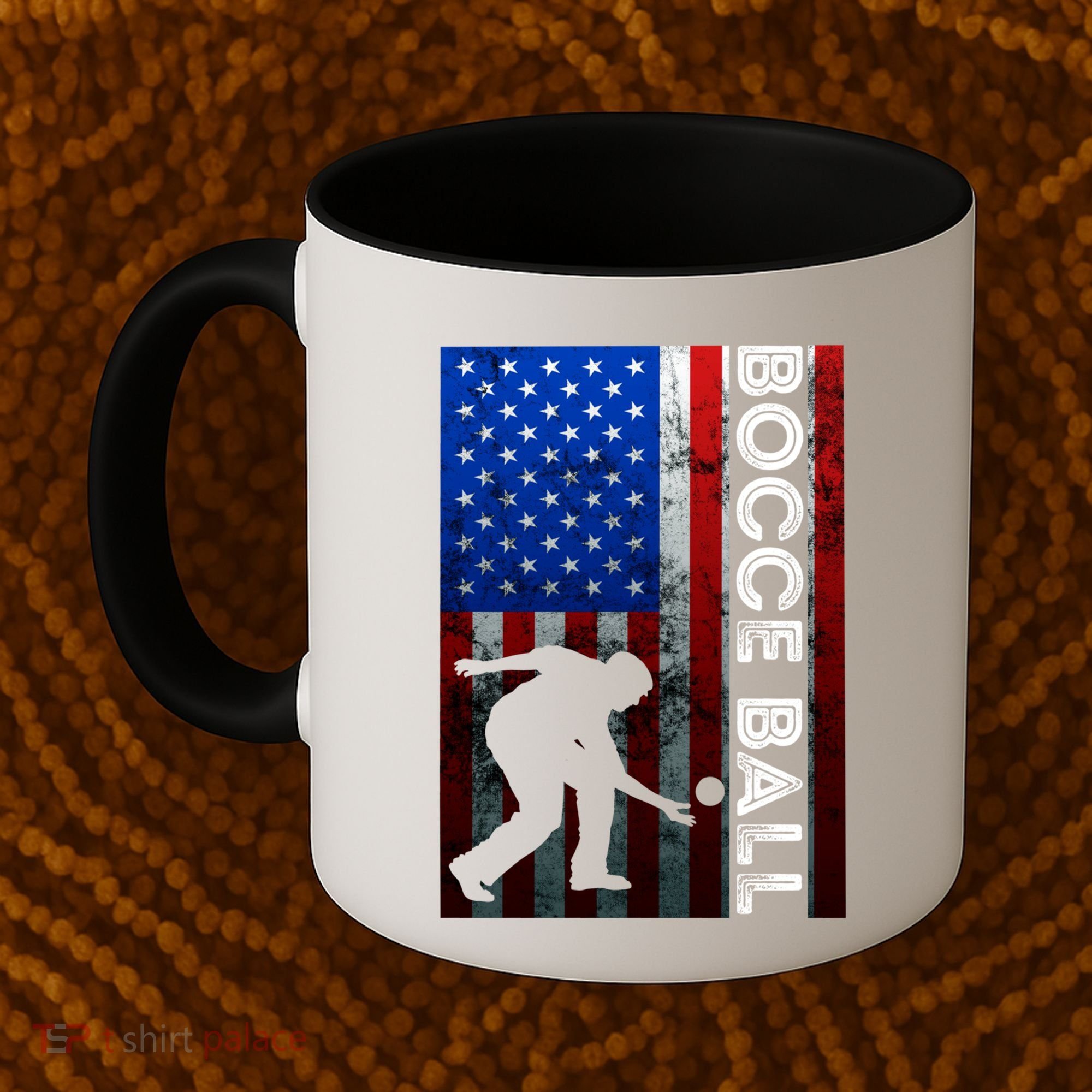 Bocce Ball American Bocce Ball Player Usa Petanque Gift Coffee Mug