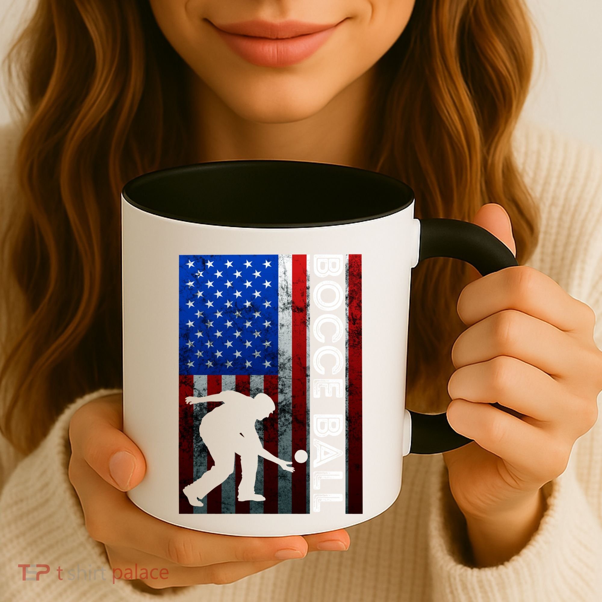 Bocce Ball American Bocce Ball Player Usa Petanque Gift Coffee Mug