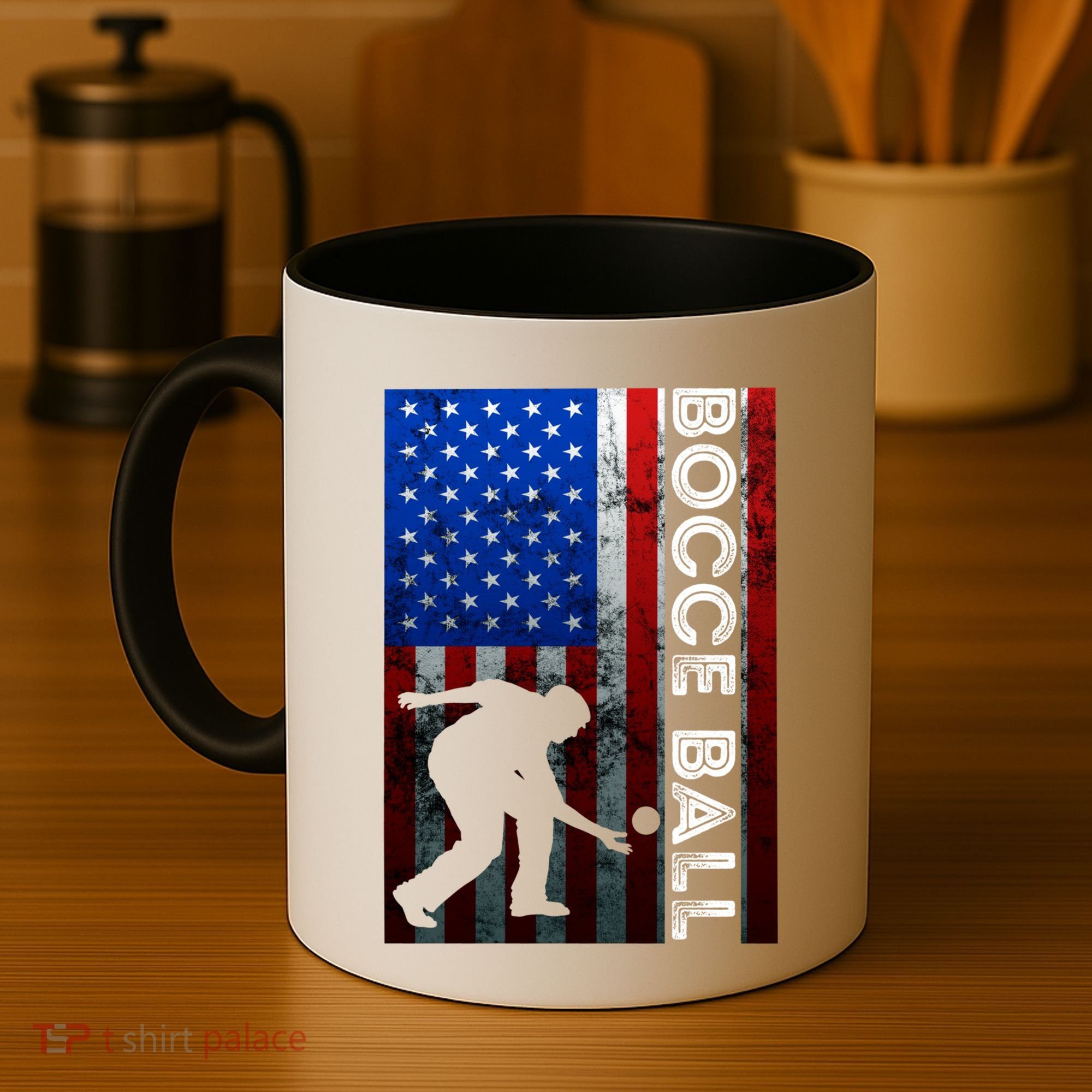 Bocce Ball American Bocce Ball Player Usa Petanque Gift Coffee Mug