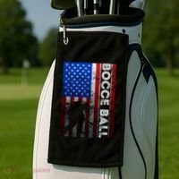 Bocce Ball American Bocce Ball Player Usa Petanque Gift Golf Towel thumb 2