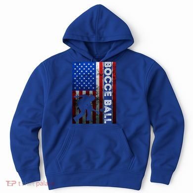 Bocce Ball American Bocce Ball Player Usa Petanque Gift Hoodie