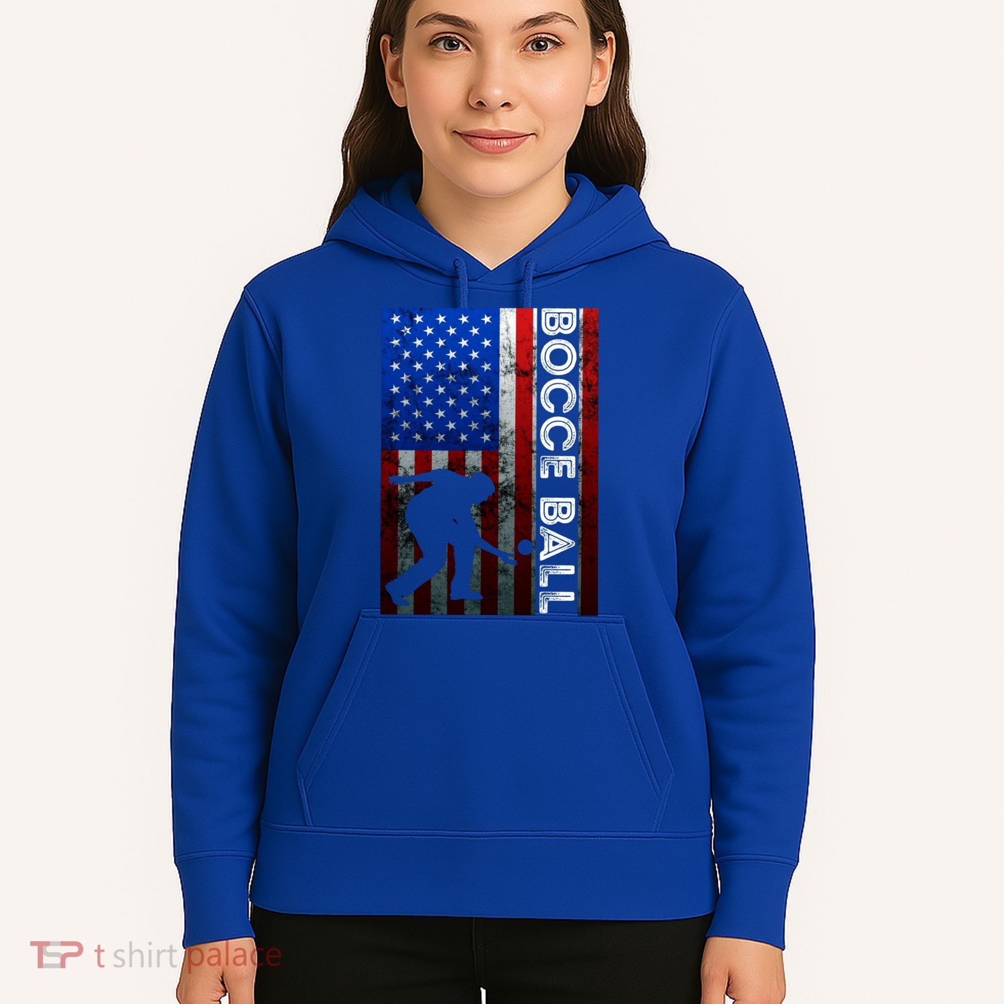 Bocce Ball American Bocce Ball Player Usa Petanque Gift Hoodie
