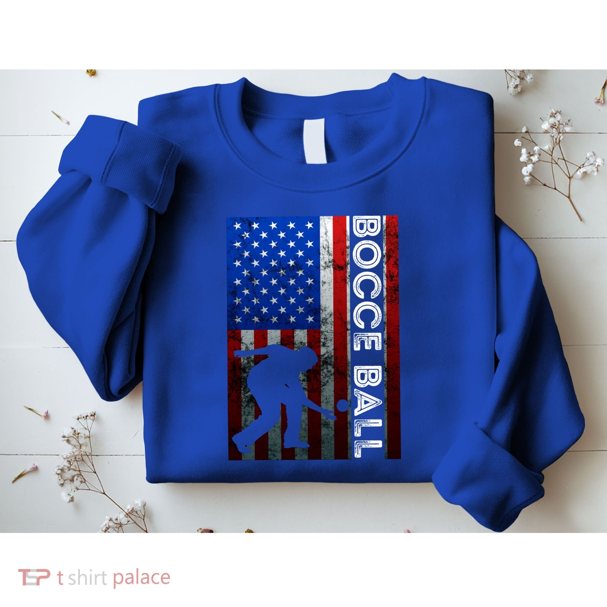 Bocce Ball American Bocce Ball Player Usa Petanque Gift Sweatshirt