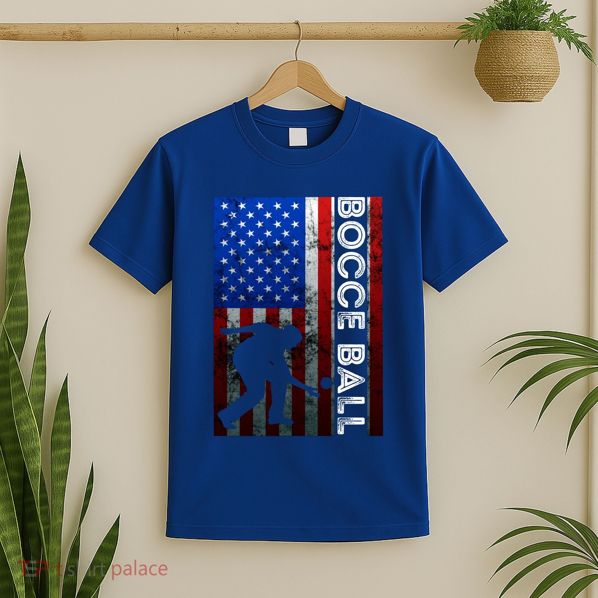 Bocce Ball American Bocce Ball Player Usa Petanque Gift T-Shirt