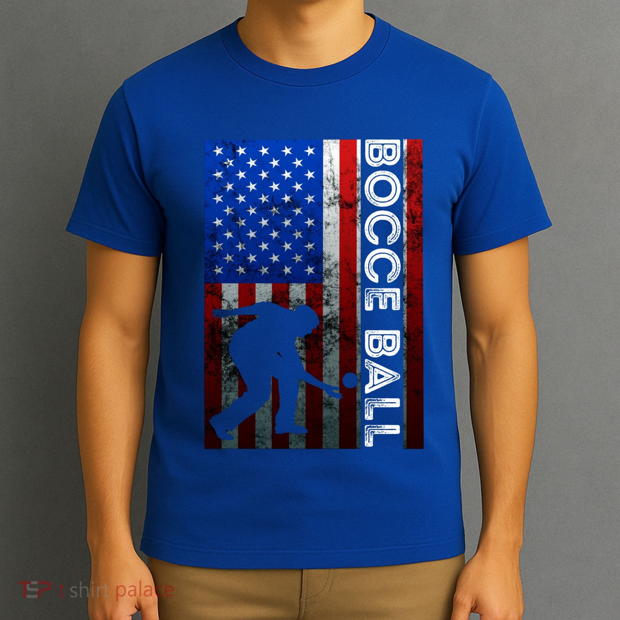 Bocce Ball American Bocce Ball Player Usa Petanque Gift T-Shirt