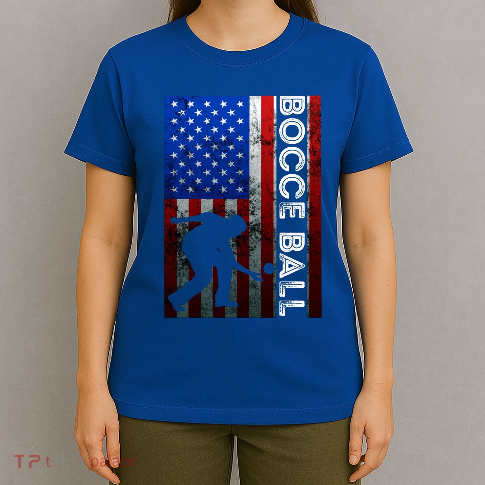 Bocce Ball American Bocce Ball Player Usa Petanque Gift T-Shirt