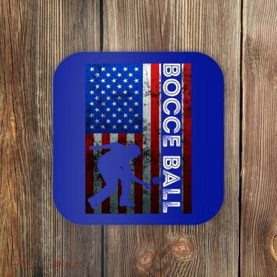Bocce Ball American Bocce Ball Player Usa Petanque Gift Coaster
