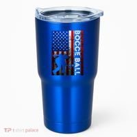 Bocce Ball American Bocce Ball Player Usa Petanque Gift Tumbler thumb 0