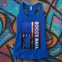 Bocce Ball American Bocce Ball Player Usa Petanque Gift Women's Tank Top thumb 3