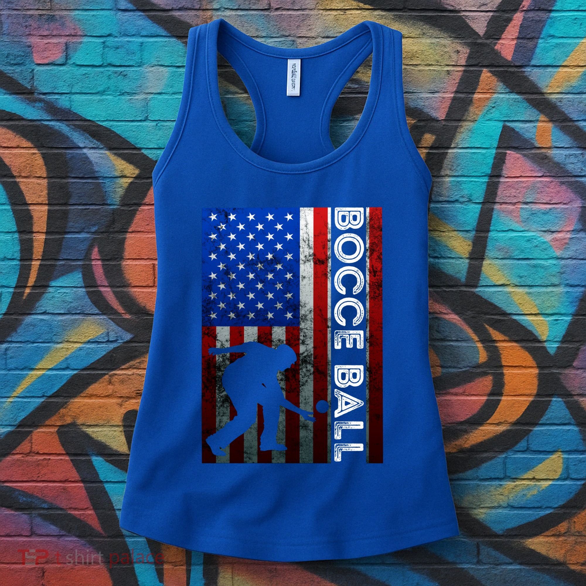 Bocce Ball American Bocce Ball Player Usa Petanque Gift Women's Tank Top