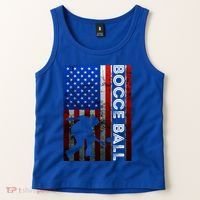 Bocce Ball American Bocce Ball Player Usa Petanque Gift Tank Top thumb 2