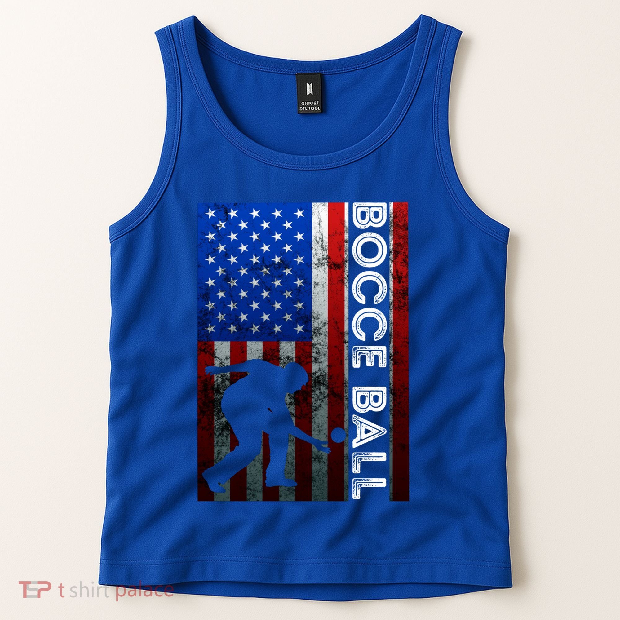 Bocce Ball American Bocce Ball Player Usa Petanque Gift Tank Top