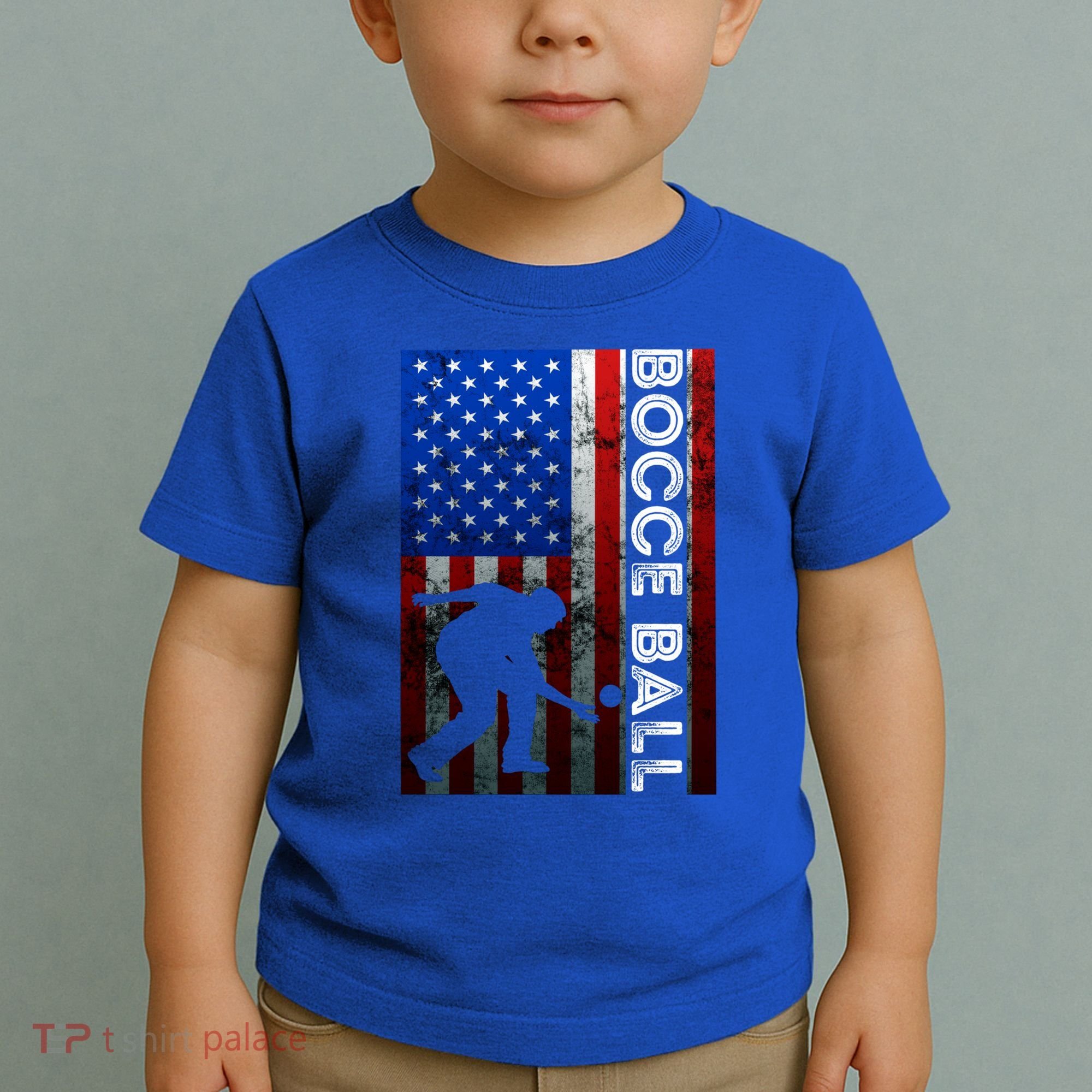 Bocce Ball American Bocce Ball Player Usa Petanque Gift Toddler T-Shirt