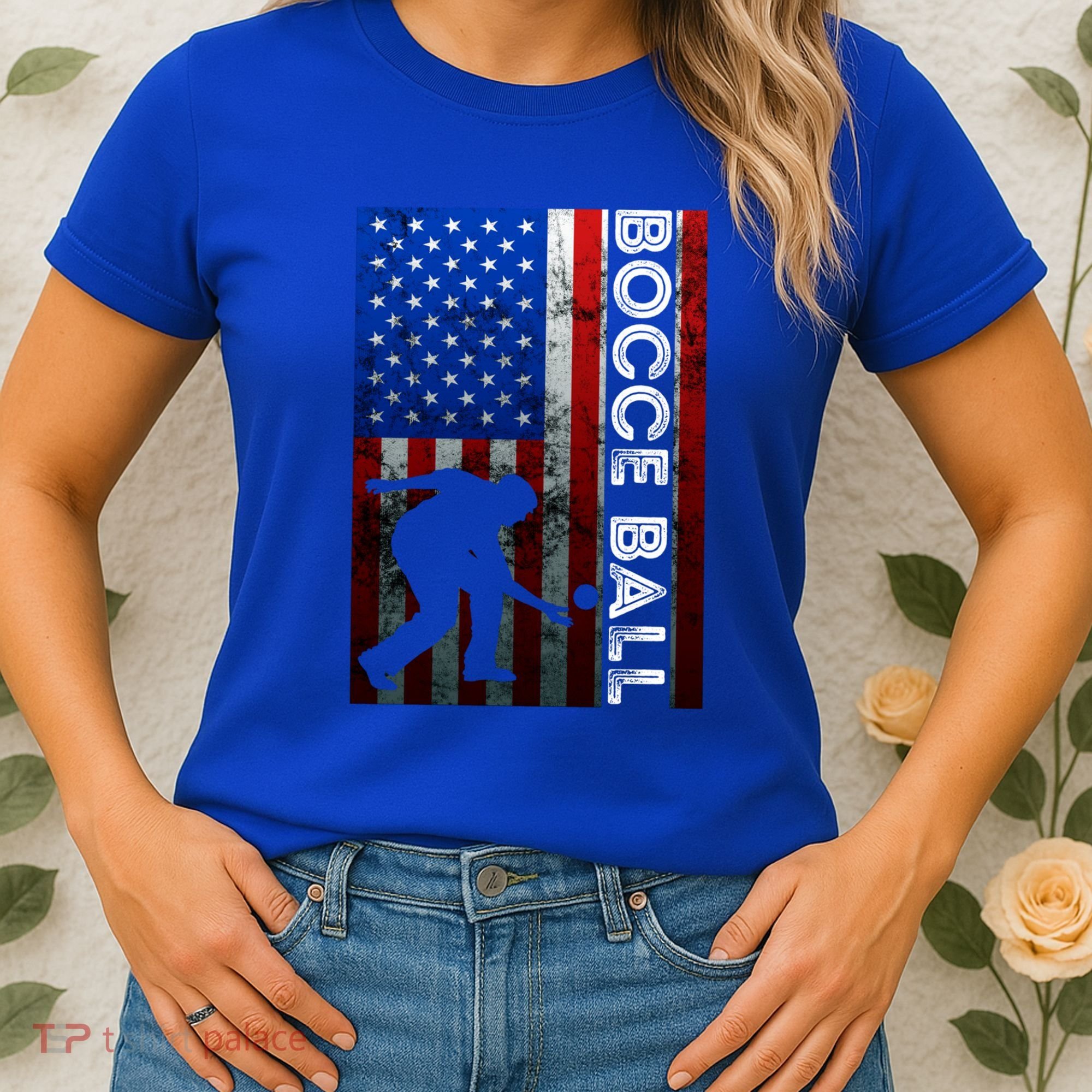 Bocce Ball American Bocce Ball Player Usa Petanque Gift Women's T-Shirt