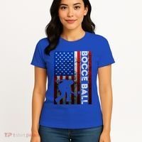Bocce Ball American Bocce Ball Player Usa Petanque Gift Women's T-Shirt thumb 4