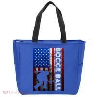 Bocce Ball American Bocce Ball Player Usa Petanque Gift Tote Bag thumb 0