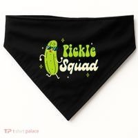 Bridesmaid Bride Babe Pickle Lover Bachelorette Pickle Squad USA-Made Doggie Bandana thumb 0