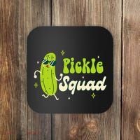 Bridesmaid Bride Babe Pickle Lover Bachelorette Pickle Squad Coaster thumb 0
