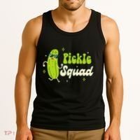 Bridesmaid Bride Babe Pickle Lover Bachelorette Pickle Squad Tank Top thumb 3