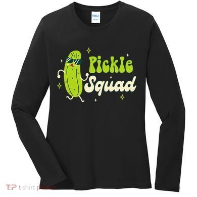 Bridesmaid Bride Babe Pickle Lover Bachelorette Pickle Squad Women's Long Sleeve Shirt